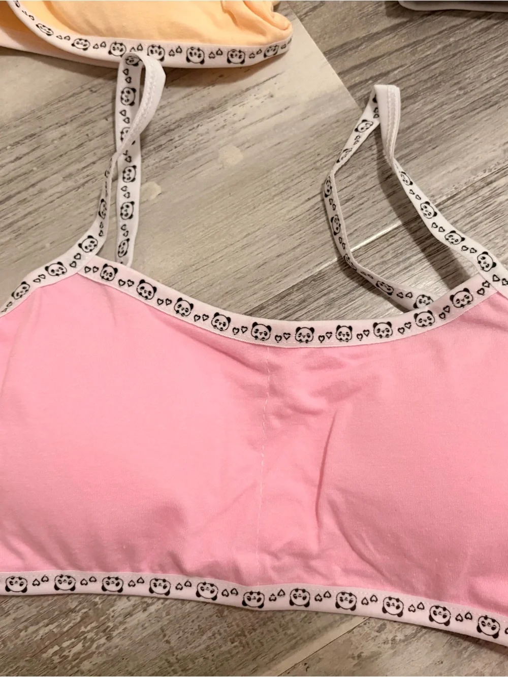 SHEIN 4-Pack Kids Bralette Set - Black, Pink, Peach, White